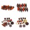 Northlight 125ct Chocolate Brown and Burnt Orange Shatterproof 4-Finish Christmas Ornaments 5.5" (140mm)